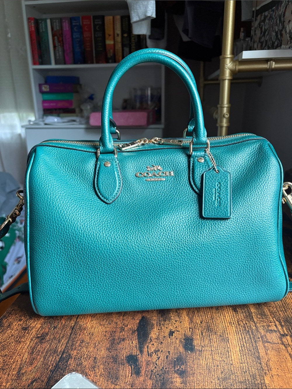 COACH Rowan Emerald Green Large